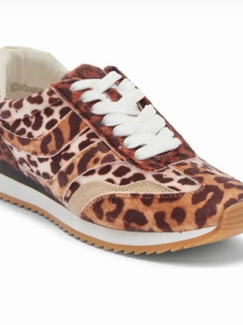Dolce Vita Leopard-Print Sneakers with White Laces